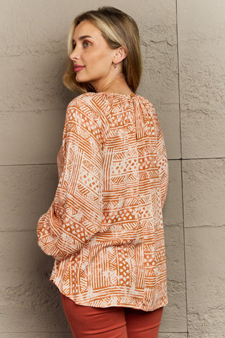 HEYSON Just For You Full Size Aztec Tunic Top Trendsi