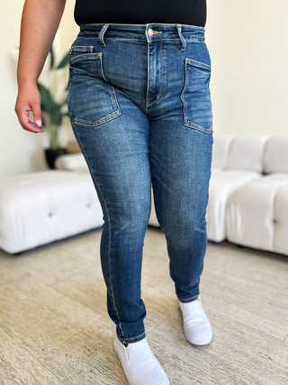 Judy Blue Full Size High Waist Skinny Jeans Trendsi